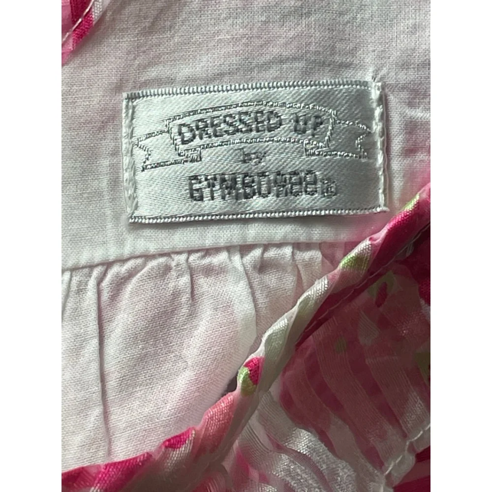 Baby Gymboree White Pink Floral Sleeveless Bodysuit 3-6 Months